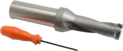 Kennametal - 79.5mm Max Drill Depth, 2.5xD, 31.8mm Diam, Indexable Insert Drill - 2 Inserts, 1-1/2" Shank Diam, Straight Shank - Eagle Tool & Supply