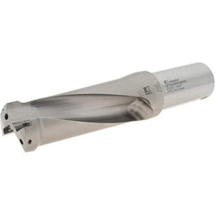 Kennametal - 143mm Max Drill Depth, 2.5xD, 2-1/2" Diam, Indexable Insert Drill - 2 Inserts, 2" Shank Diam, Straight Shank - Eagle Tool & Supply