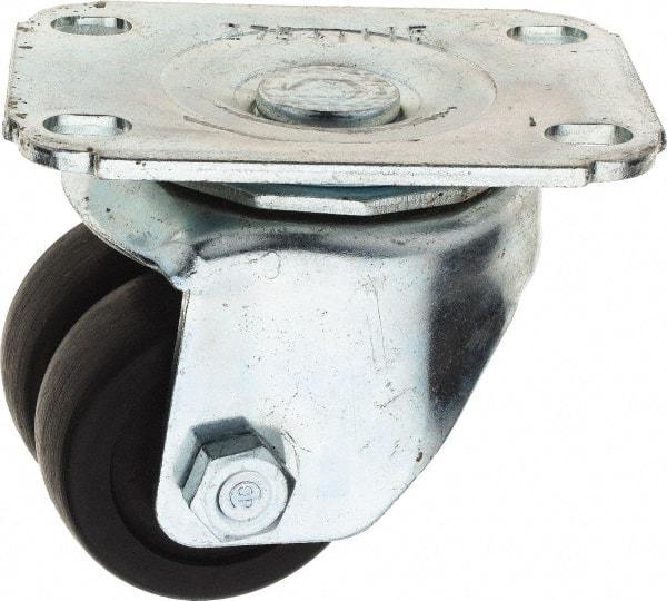 E.R. Wagner - 2" Diam x 2-15/16" OAH Standard Caster - 2-15/16 Inch Overall Height, For Medium Duty - Eagle Tool & Supply