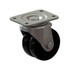 E.R. Wagner - 3" Diam x 3-7/8" OAH Standard Caster - 3-7/8 Inch Overall Height, For Medium Duty - Eagle Tool & Supply