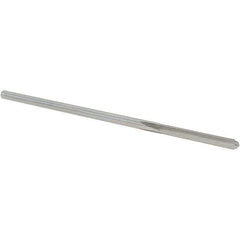 Alvord Polk - 0.117" High Speed Steel 4 Flute Chucking Reamer - Straight Flute, 0.112" Straight Shank, 7/8" Flute Length, 3-1/2" OAL - Eagle Tool & Supply