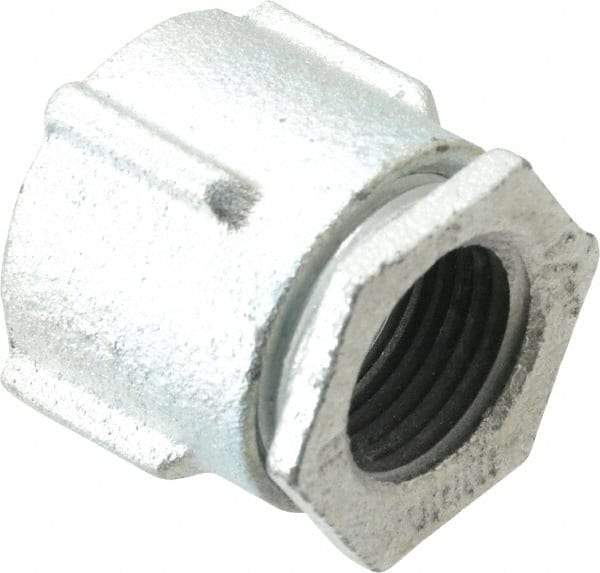 Cooper Crouse-Hinds - 1/2" Trade, Malleable Iron Threaded Rigid/Intermediate (IMC) Conduit Coupling - Noninsulated - Eagle Tool & Supply