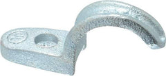 Cooper Crouse-Hinds - 3/4" Pipe, Malleable Iron, Conduit Clamp - 1 Mounting Hole - Eagle Tool & Supply