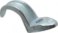 Cooper Crouse-Hinds - 1-1/2" Pipe, Malleable Iron, Conduit Clamp - 1 Mounting Hole - Eagle Tool & Supply