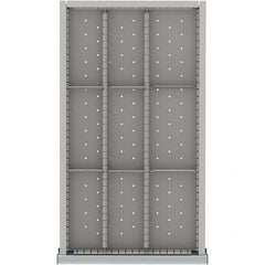 LISTA - 9-Compartment Drawer Divider Layout for 3.15" High Drawers - Eagle Tool & Supply