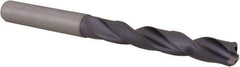 Kennametal - 7.5mm 140° Solid Carbide Jobber Drill - TiAlN Finish, Right Hand Cut, Spiral Flute, Straight Shank, 91mm OAL, Standard Point - Eagle Tool & Supply