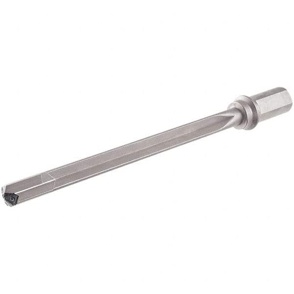 Iscar - 315mm Max Drill Depth, 15xD, 20mm Diam, Indexable Insert Drill - 1 Insert, 32mm Shank Diam, Weldon Flat Shank - Eagle Tool & Supply