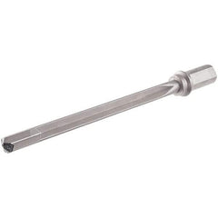 Iscar - 500mm Max Drill Depth, 25xD, 19mm Diam, Indexable Insert Drill - 1 Insert, 25mm Shank Diam, Weldon Flat Shank - Eagle Tool & Supply