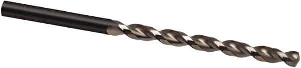 Guhring - 6.3mm, 130° Point, Parabolic Flute, Cobalt Taper Length Drill Bit - Bright Finish, 97mm Flute Length, 148mm OAL, Series 336 - Eagle Tool & Supply
