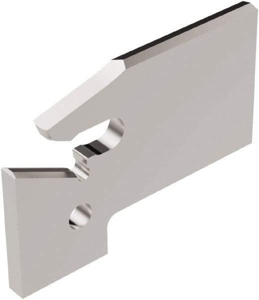 Seco - 0.61" Blade Height, 0.079" Blade Width, 1.303" OAL, Neutral Cut, Single End Indexable Cut-Off Blade - 150.10A Blade, 150.10 Series - Eagle Tool & Supply