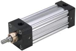 Parker - 8" Stroke x 3-1/4" Bore Double Acting Air Cylinder - 1/2 Port, 3/4-16 Rod Thread, 250 Max psi, -10 to 165°F - Eagle Tool & Supply