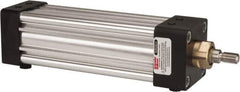 Parker - 5" Stroke x 2" Bore Double Acting Air Cylinder - 3/8 Port, 7/16-20 Rod Thread, 250 Max psi, -10 to 165°F - Eagle Tool & Supply