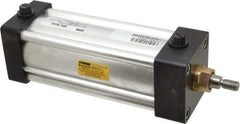 Parker - 5" Stroke x 2-1/2" Bore Double Acting Air Cylinder - 3/8 Port, 7/16-20 Rod Thread, 250 Max psi, -10 to 165°F - Eagle Tool & Supply