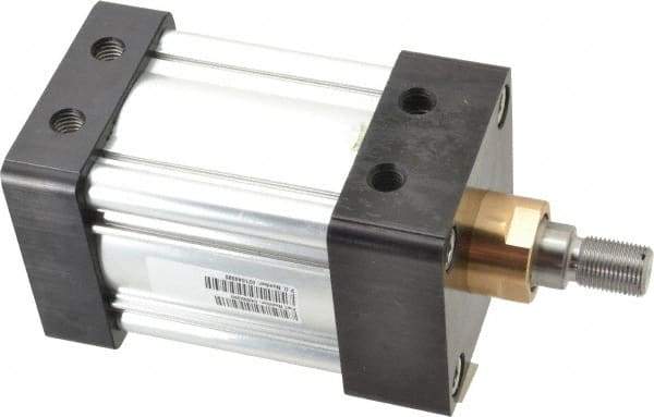 Parker - 2" Stroke x 3-1/4" Bore Double Acting Air Cylinder - 1/2 Port, 3/4-16 Rod Thread, 250 Max psi, -10 to 165°F - Eagle Tool & Supply