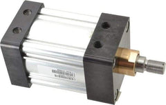 Parker - 2" Stroke x 3-1/4" Bore Double Acting Air Cylinder - 1/2 Port, 3/4-16 Rod Thread, 250 Max psi, -10 to 165°F - Eagle Tool & Supply