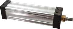 Parker - 10" Stroke x 3-1/4" Bore Double Acting Air Cylinder - 1/2 Port, 3/4-16 Rod Thread, 250 Max psi, -10 to 165°F - Eagle Tool & Supply