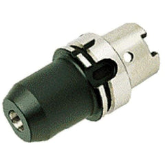 Iscar - HSK100A Taper Shank 7/8" Hole End Mill Holder/Adapter - 2-7/32" Nose Diam, 4" Projection, Through-Spindle Coolant - Exact Industrial Supply