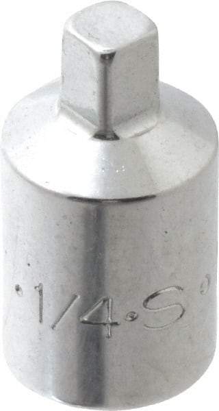 SK - 3/8" Drive, 1/4" Socket, Male Pipe Plug Socket - 4 Points, 1-1/8" OAL - Eagle Tool & Supply
