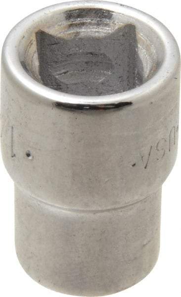 SK - 3/8" Drive, 1/4" Socket, Female Pipe Plug Socket - 4 Points, 1" OAL - Eagle Tool & Supply