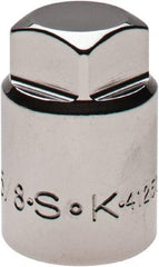SK - 1/2" Drive, 5/8" Socket, Male Pipe Plug Socket - 4 Points, 1-3/8" OAL - Eagle Tool & Supply