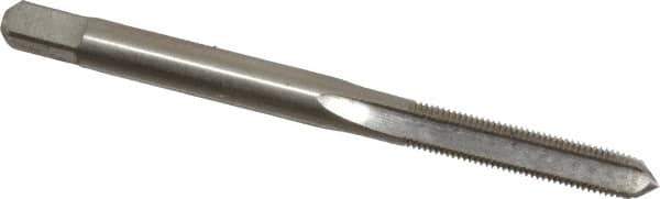 Interstate - #10-48 UNS 3B 4 Flute Bright Finish High Speed Steel Straight Flute Standard Hand Tap - Plug, Right Hand Thread, 2-3/8" OAL, H2 Limit, Oversize - Eagle Tool & Supply