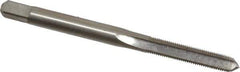 Interstate - #10-48 UNS 3B 4 Flute Bright Finish High Speed Steel Straight Flute Standard Hand Tap - Plug, Right Hand Thread, 2-3/8" OAL, H2 Limit, Oversize - Eagle Tool & Supply