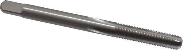 Interstate - #10-48 UNS 3B 4 Flute Bright Finish High Speed Steel Straight Flute Standard Hand Tap - Bottoming, Right Hand Thread, 2-3/8" OAL, H2 Limit, Oversize - Exact Industrial Supply
