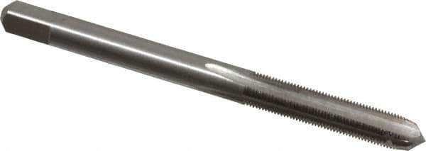 Interstate - #10-56 UNS 3B 4 Flute Bright Finish High Speed Steel Straight Flute Standard Hand Tap - Plug, Right Hand Thread, 2-3/8" OAL, H2 Limit, Oversize - Eagle Tool & Supply