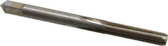 Interstate - #10-56 UNS 3B 4 Flute Bright Finish High Speed Steel Straight Flute Standard Hand Tap - Bottoming, Right Hand Thread, 2-3/8" OAL, H2 Limit, Oversize - Exact Industrial Supply