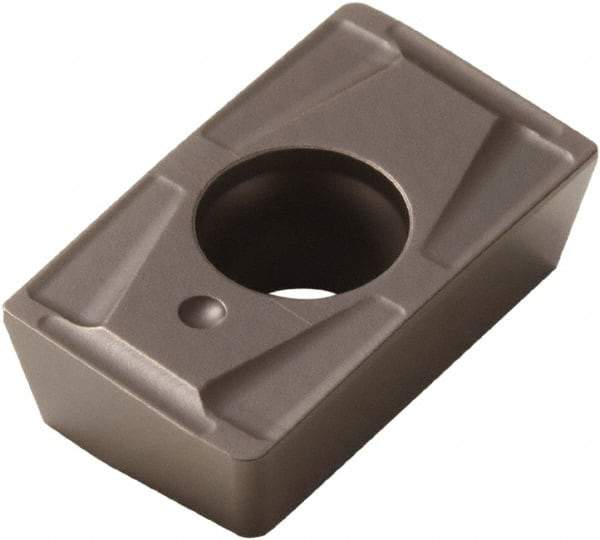 Seco - APFT1604 D15 Grade T350M Carbide Milling Insert - TiCN/Al2O3 Finish, 0.187" Thick, 0.031" Corner Radius - Eagle Tool & Supply