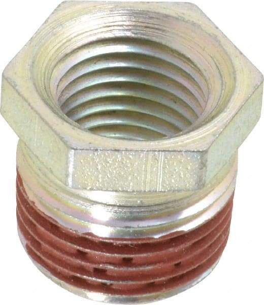 Enerpac - 3/8 Male & 1/4 Female NPTF Hydraulic Hose Bushing - 10,000 psi - Eagle Tool & Supply
