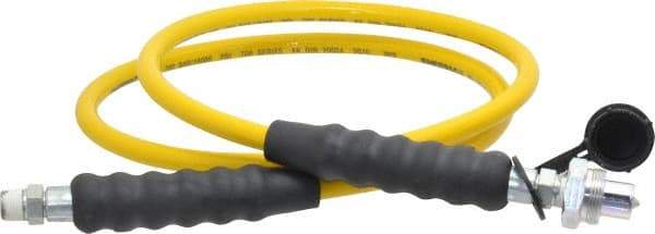 Enerpac - 1/4" Inside Diam x 3/8 NPT 6' Hydraulic Pump Hose - 10,000 psi, CH-604 Opposite End, Thermoplastic - Eagle Tool & Supply