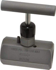 Enerpac - 3/8-18 Inlet Hydraulic Control Valve - 10,000 psi, 3-1/2" High x 1.87" Wide x 2.38" Long - Eagle Tool & Supply