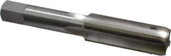 Interstate - 5/8-28 UNS 3B 4 Flute Bright Finish High Speed Steel Straight Flute Standard Hand Tap - Bottoming, Right Hand Thread, 3-13/16" OAL, H3 Limit, Oversize - Eagle Tool & Supply