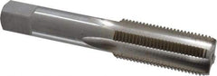 Interstate - 13/16-14 UNS 3B 4 Flute Bright Finish High Speed Steel Straight Flute Standard Hand Tap - Bottoming, Right Hand Thread, 4-15/32" OAL, H4 Limit, Oversize - Eagle Tool & Supply