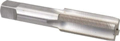 Interstate - 15/16-18 UNS 3B 4 Flute Bright Finish High Speed Steel Straight Flute Standard Hand Tap - Plug, Right Hand Thread, 4-29/32" OAL, H4 Limit, Oversize - Eagle Tool & Supply