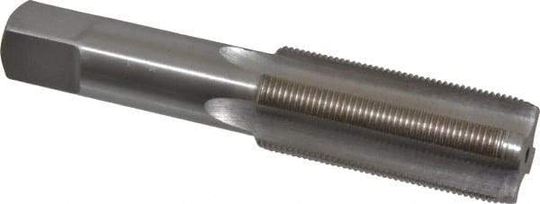 Interstate - 1-18 UNS 3B 4 Flute Bright Finish High Speed Steel Straight Flute Standard Hand Tap - Plug, Right Hand Thread, 5-1/8" OAL, H4 Limit, Oversize - Eagle Tool & Supply