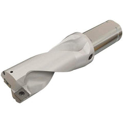 Iscar - 3-1/4" Max Drill Depth, 2xD, 1-5/8" Diam, Indexable Insert Drill - 2 Inserts, 1-1/2" Shank Diam, Straight Shank - Eagle Tool & Supply