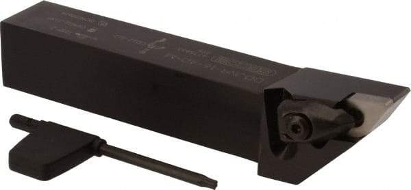 Seco - DDJN, Right Hand Cut, 93° Lead Angle, 1" Shank Height x 1" Shank Width, Negative Rake Indexable Turning Toolholder - 6" OAL, DNMG 432 Insert Compatibility, Series Dual Clamp - Eagle Tool & Supply