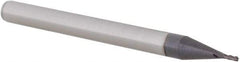 Value Collection - 0.025", 0.075" LOC, 1/8" Shank Diam, 1-1/2" OAL, 4 Flute, Solid Carbide Square End Mill - Single End, AlTiN Finish, Spiral Flute, Centercutting, Right Hand Cut, Right Hand Flute - Eagle Tool & Supply