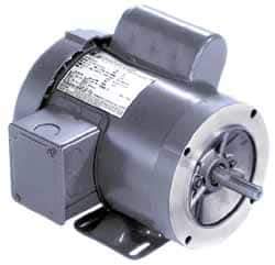 Marathon Electric - 1/3 Max hp, 1,725 Max RPM, Electric AC DC Motor - 115/208-230 V Input, Single Phase, 56C Frame, 0.62" Shaft Diam - Eagle Tool & Supply