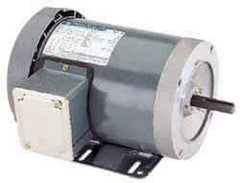 Marathon Electric - 1/2 Max hp, 3,450 Max RPM, Electric AC DC Motor - 208-230/460 V Input, Three Phase, 56C Frame, 0.62" Shaft Diam - Eagle Tool & Supply