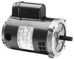 Marathon Electric - 1 Max hp, 3,450 Max RPM, Electric AC DC Motor - 115/208-230 V Input, Single Phase, 56C Frame, 0.62" Shaft Diam - Eagle Tool & Supply