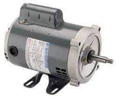 Marathon Electric - 1/4 Max hp, 1,200 Max RPM, Electric AC DC Motor - 115 V Input, Single Phase, 56 Frame, 0.62" Shaft Diam - Eagle Tool & Supply