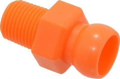 Loc-Line - 50 Piece, 1/4" Hose ID, Male to Female Coolant Hose Connector - 1/8" NPT, For Loc-Line Modular Hose Systems - Eagle Tool & Supply