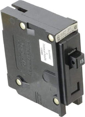Eaton Cutler-Hammer - 15 Amp, 120/240 VAC, 24 VDC, 48 VDC, 80 VDC, 1 Pole, Plug In Miniature Circuit Breaker - Thermal Magnetic Trip, 14-4 AWG, 2-3/8 Inch Deep x 2-15/16 Inch High x 1 Inch Wide - Eagle Tool & Supply