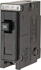 Eaton Cutler-Hammer - 30 Amp, 120/240 VAC, 24 VDC, 48 VDC, 80 VDC, 1 Pole, Plug In Miniature Circuit Breaker - Thermal Magnetic Trip, 14-4 AWG, 2-3/8 Inch Deep x 2-15/16 Inch High x 1 Inch Wide - Eagle Tool & Supply