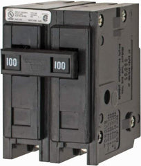 Eaton Cutler-Hammer - 100 Amp, 120/240 VAC, 24 VDC, 48 VDC, 80 VDC, 2 Pole, Plug In Miniature Circuit Breaker - Thermal Magnetic Trip, 8-1/0 AWG, 2-3/8 Inch Deep x 2-15/16 Inch High x 2 Inch Wide - Eagle Tool & Supply