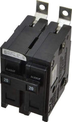 Eaton Cutler-Hammer - 20 Amp, 120/240 VAC, 2 Pole, Bolt On Miniature Circuit Breaker - Thermal Magnetic Trip, 14-4 AWG, 2-3/8 Inch Deep x 2-15/16 Inch High x 2 Inch Wide - Eagle Tool & Supply