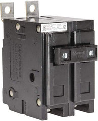 Eaton Cutler-Hammer - 40 Amp, 120/240 VAC, 24 VDC, 48 VDC, 80 VDC, 2 Pole, Bolt On Miniature Circuit Breaker - Thermal Magnetic Trip, 14-4 AWG, 2-3/8 Inch Deep x 2-15/16 Inch High x 2 Inch Wide - Eagle Tool & Supply